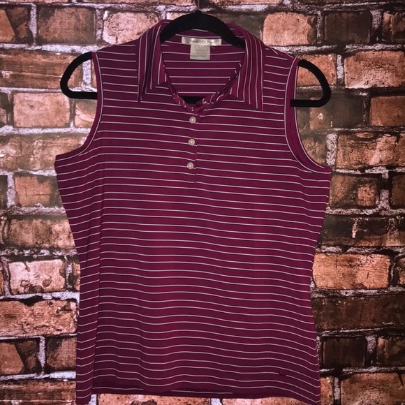 Nike Tops - Nike golf FitDry sleeveless collar top